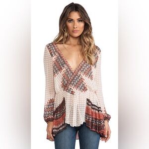 Free People Chiffon Top
